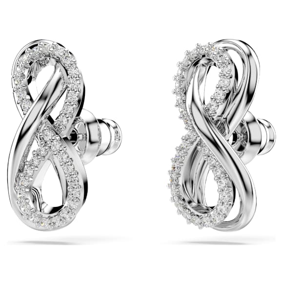 Hyperbola Örhängen, Oändlighet, Vit, Rodiumpläterad - Swarovski, 5687269