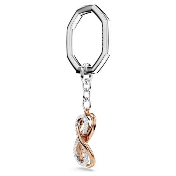 Porte-clés Hperbola, Infini, Blanc, Finition mix de métal - Swarovski, 5687996