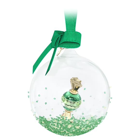Holiday Cheers dulcis ボールオーナメント グリーン | Swarovski