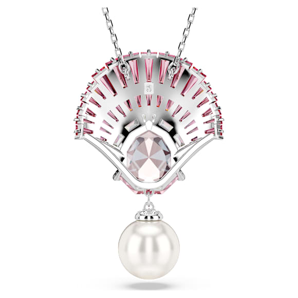 Idyllia Anhänger, Verschiedene Schliffe, Kristallperle, Muschel, Rosa, Rhodiniert - Swarovski, 5688620