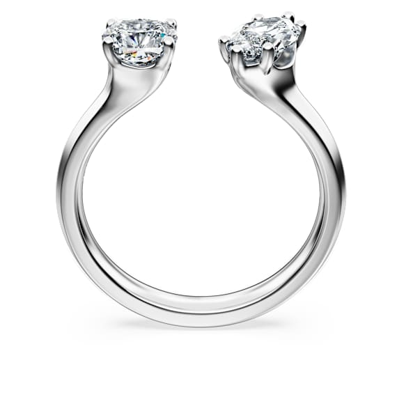 Anello aperto Galaxy, Diamanti creati in laboratorio 1 ct tw, Forme miste, Oro bianco 18 K - Swarovski, 5688841