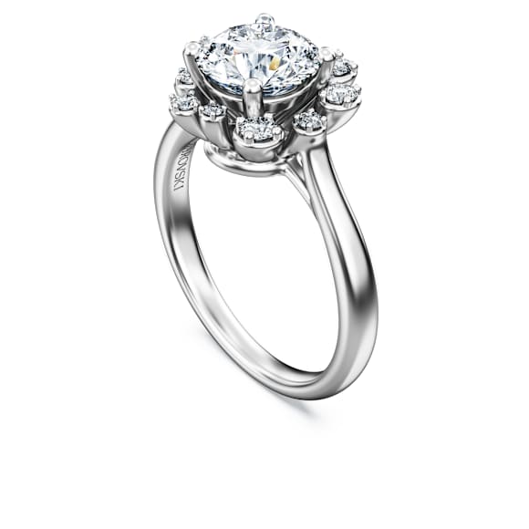 Galaxy ring, Lab-grown diamonds 2 ct tw, Round shape, 18K white gold - Swarovski, 5688865