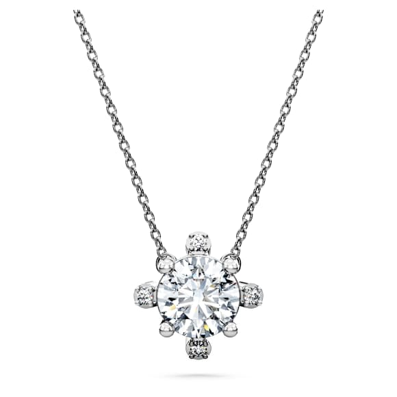 Pandantiv Galaxy, Diamante create în laborator 1.05 ct tw, Formă rotundă, Aur alb 18K - Swarovski, 5688867