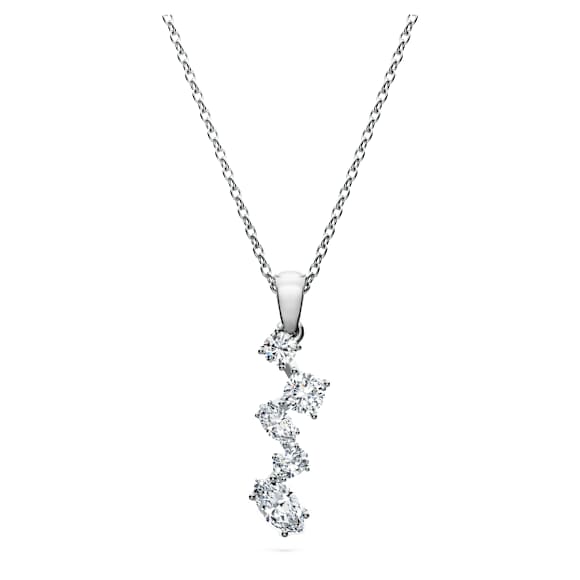 Galaxy pendant, Lab-grown diamonds 0.9 ct tw, Mixed shapes, 18K white gold - Swarovski, 5688869