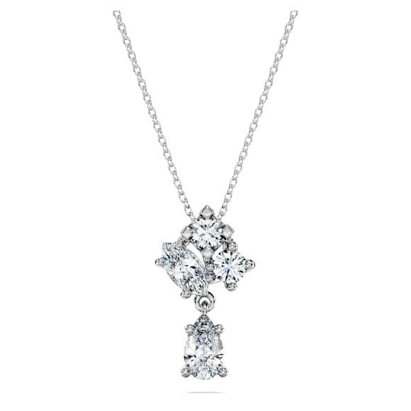 Galaxy pendant, Lab-grown diamonds 1 ct tw, Mixed shapes, 18K white gold - Swarovski, 5688870
