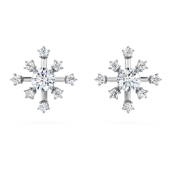 Clous d'oreilles Galaxy, Diamants de synthèse 0,5 ct tw, Forme ronde, Or blanc 18 carats - Swarovski, 5688876