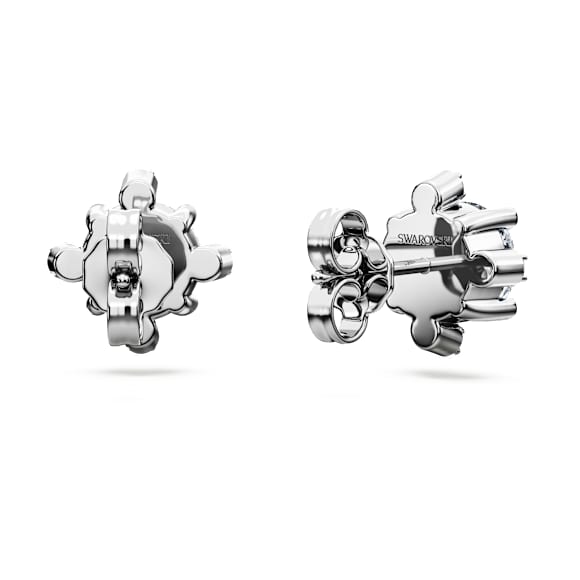 Galaxy stud earrings, Lab-grown diamonds 2.1 ct tw, Round shape, 18K white gold - Swarovski, 5688878