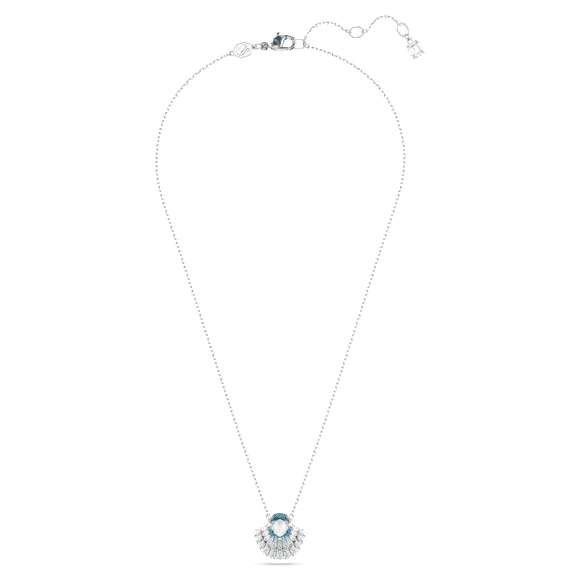 Pendente Idyllia, Conchiglia, Blu, Placcato rodio - Swarovski, 5689195