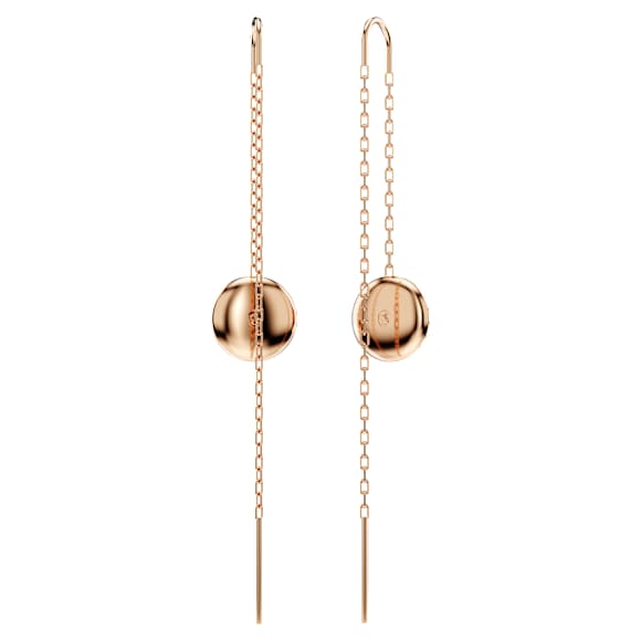 Pendants d'oreilles Meteora, Blanches, Placage de ton or rosé - Swarovski, 5689427