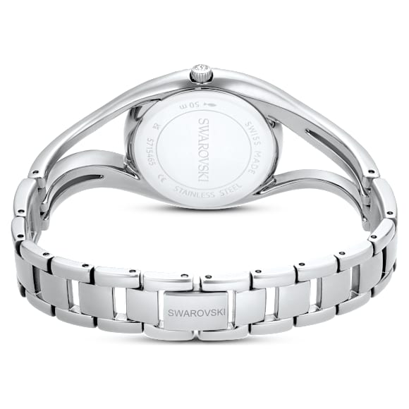 Hyperbola karpereces óra, Svájci gyártmány, Ezüstszínű, Rozsdamentes acél - Swarovski, 5689432