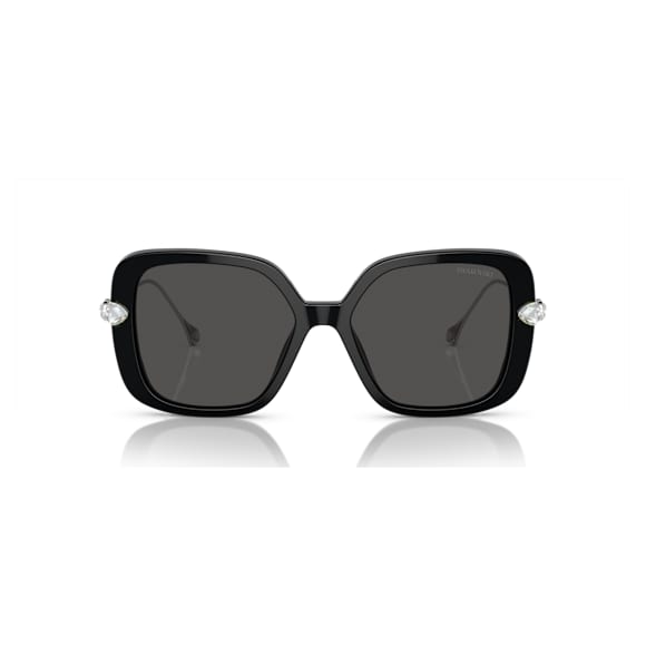 Occhiali da sole, Oversize, Forma quadrata, SK6011, Neri - Swarovski, 5689797