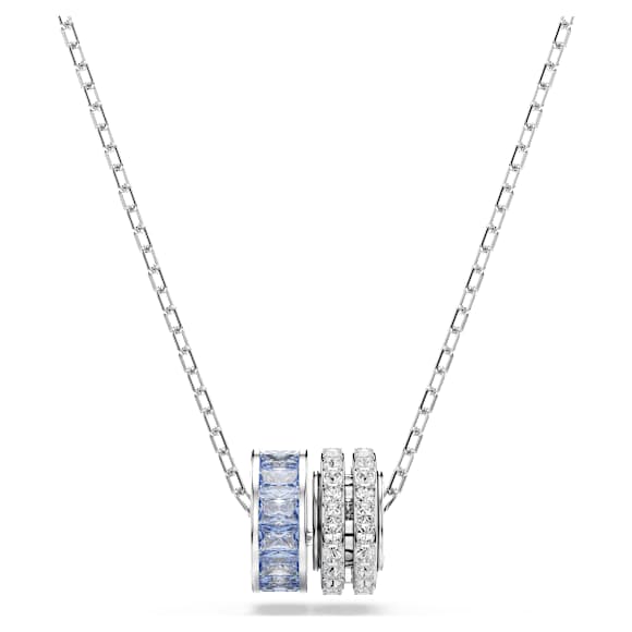 Connexus hanger, Verschillende slijpvormen, `Love is around`, Blauw, Rodium toplaag - Swarovski, 5690042