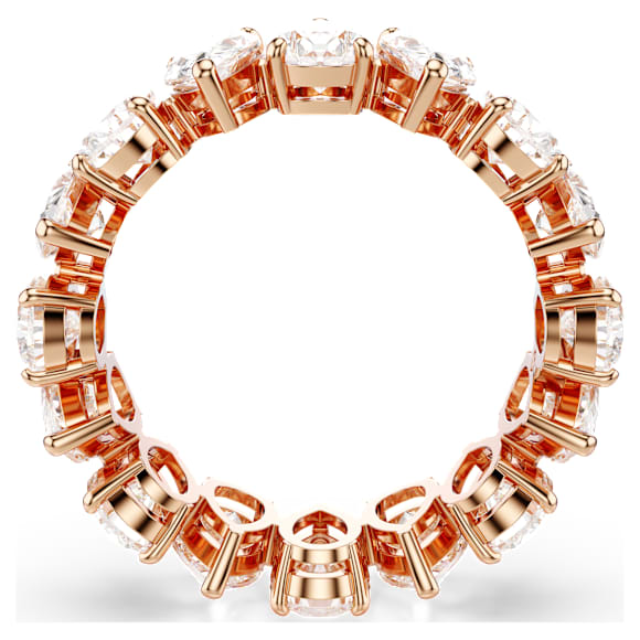 Matrix Vittore ring, Pear-slijpvorm, Wit, Roségoudkleurige afwerking - Swarovski, 5690094