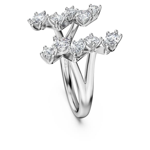 Galaxy Offener Ring, Im Labor gezüchtete Diamanten 1,25 ct tw, Verschiedene Formen, 18K Weißgold - Swarovski, 5690405