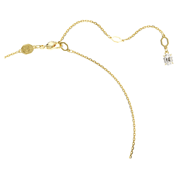 Idyllia 펜던트, 크리스털 펄, 해마, 화이트, 18K 골드 피니시 - Swarovski, 5690874
