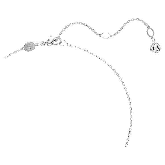 จี้สร้อยคอ Connexus, ผสมผสานเหลี่ยมเจียระไนหลายหลายรูปแบบ, `Love is around`, ขาว, เคลือบโลหะหลากชนิด - Swarovski, 5691179