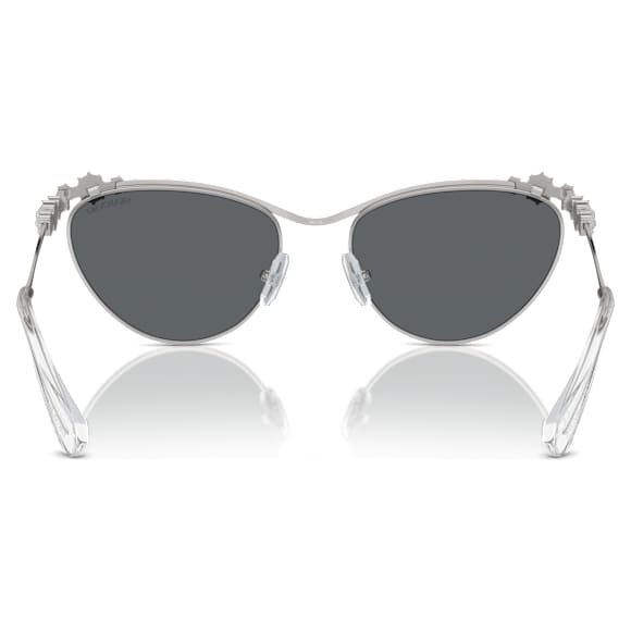 Sunglasses, Oval shape, SK7017, Silver tone - Swarovski, 5691646