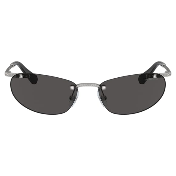 Sunglasses, Oval shape, Black - Swarovski, 5691652