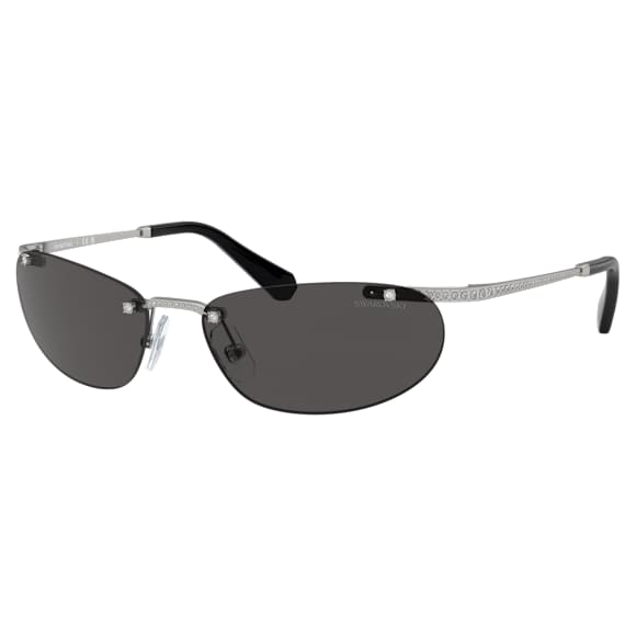 Sunglasses, Oval shape, Black - Swarovski, 5691652