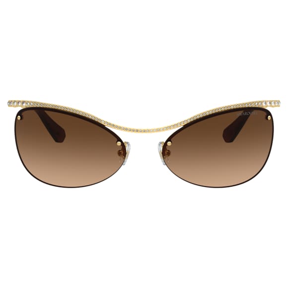 แว่นกันแดด, ทรงรี, SK7018, น้ำตาล - Swarovski, 5691655