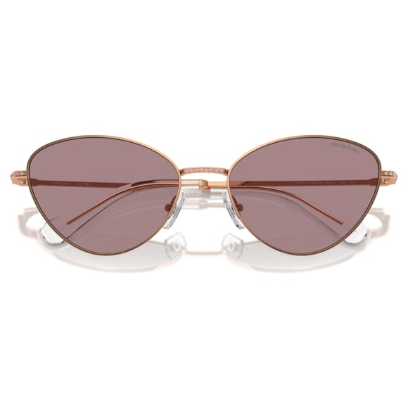 Sunglasses, Cat-eye shape, SK7014, Purple - Swarovski, 5691656
