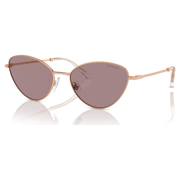 Sunglasses, Cat-eye shape, SK7014, Purple - Swarovski, 5691656