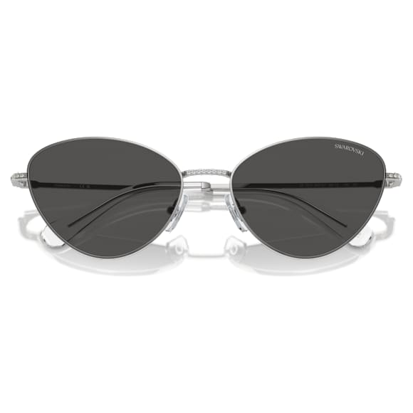 แว่นกันแดด, ทรงตาแมว, SK7014, ดำ - Swarovski, 5691657