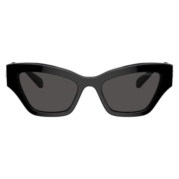 Sunglasses, Cat-eye shape, Black - Swarovski, 5691693