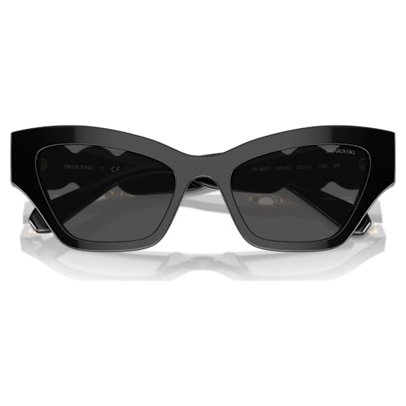 Occhiali da sole, Forma Cat-eye, Neri - Swarovski, 5691693