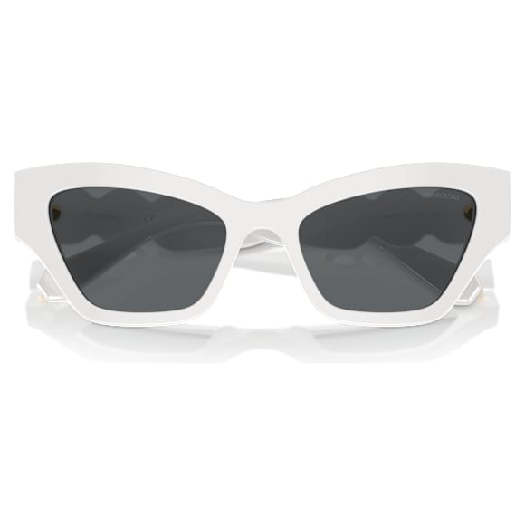 Sunglasses, Cat-eye shape, White - Swarovski, 5691696