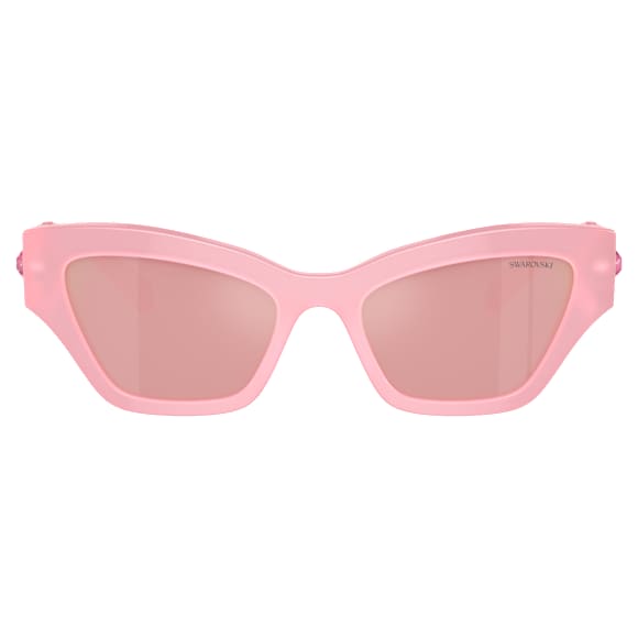 Sunglasses, Cat-eye shape, Pink - Swarovski, 5691697