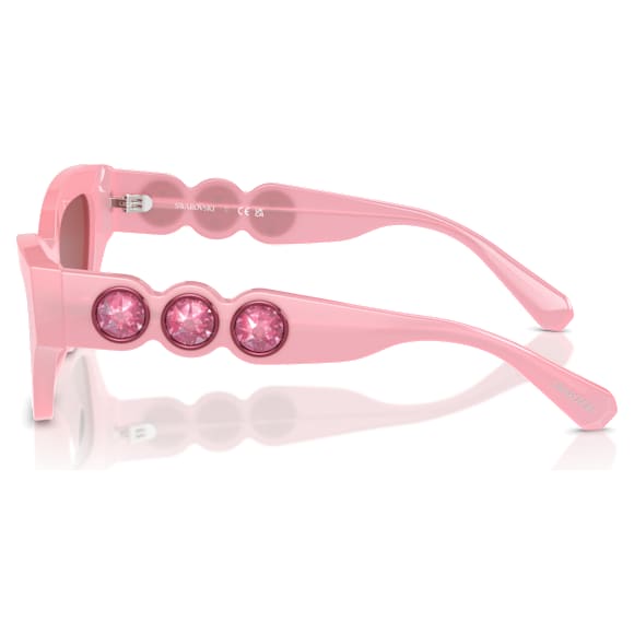 Sunglasses, Cat-eye shape, Pink - Swarovski, 5691697
