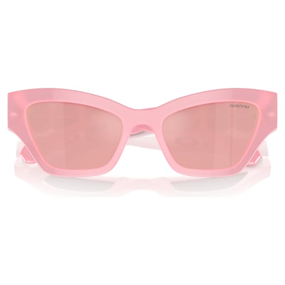 Sunglasses, Cat-eye shape, Pink - Swarovski, 5691697