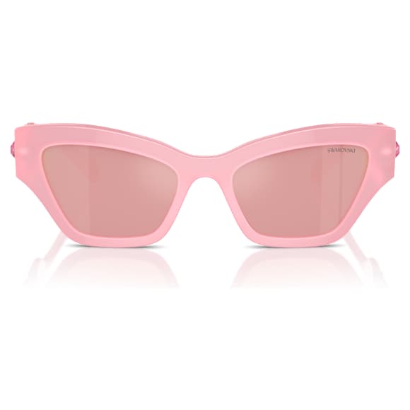 Sunglasses, Cat-eye shape, Pink - Swarovski, 5691697