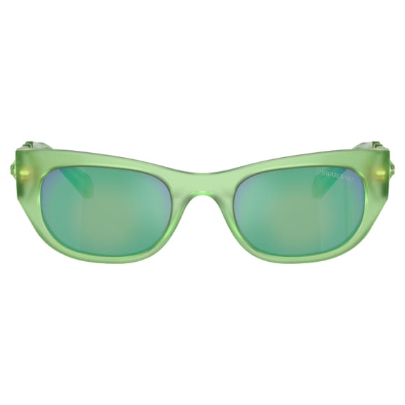 Sunglasses, Oval shape, SK6022, Green - Swarovski, 5691704