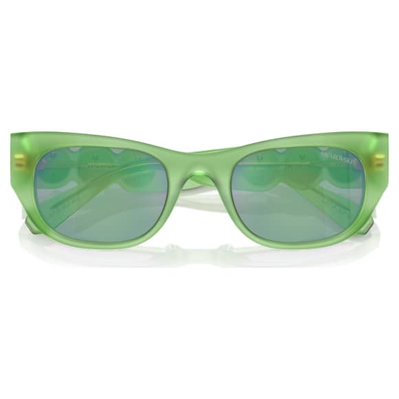 Sunglasses, Oval shape, SK6022, Green - Swarovski, 5691704