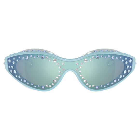 Sunglasses, Swimming shape, Blue - Swarovski, 5691732