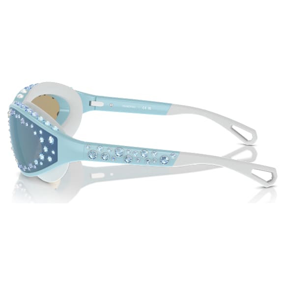 Sunglasses, Swimming shape, Blue - Swarovski, 5691732