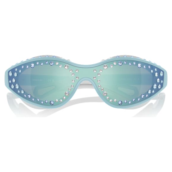 Sunglasses, Swimming shape, Blue - Swarovski, 5691732