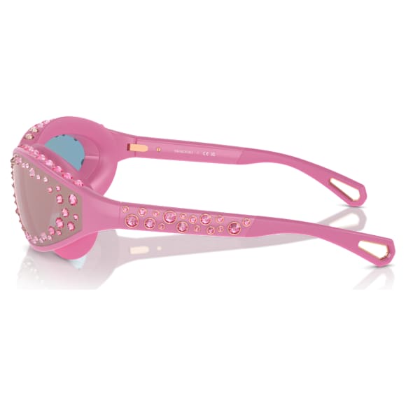 Sunglasses, Swimming shape, Pink - Swarovski, 5691734