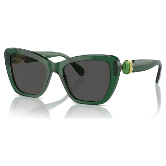 Sunglasses, Square shape, SK6018, Green - Swarovski, 5691735