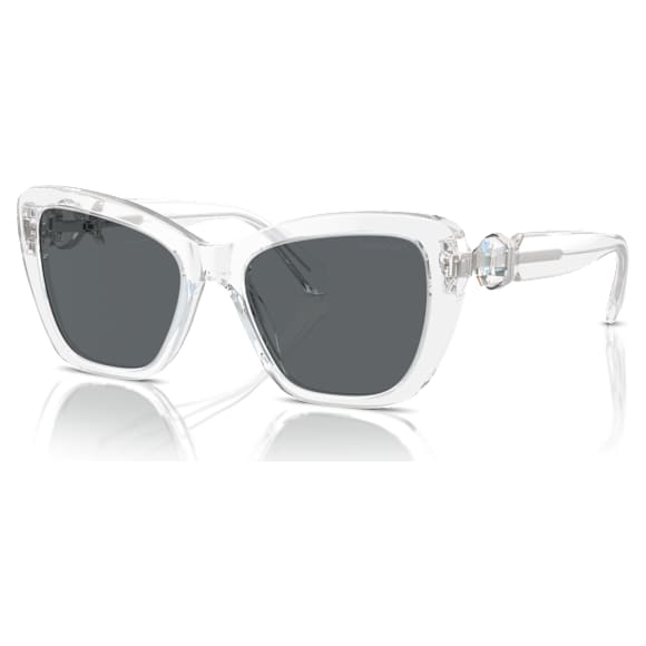 Güneş Gözlüleri, Kare şekil, SK6018, Beyaz - Swarovski, 5691736