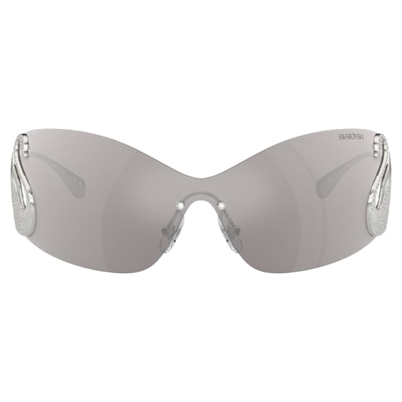 แว่นกันแดด, หน้ากาก, หงส์, SK7020, โทนสีเงิน - Swarovski, 5691744