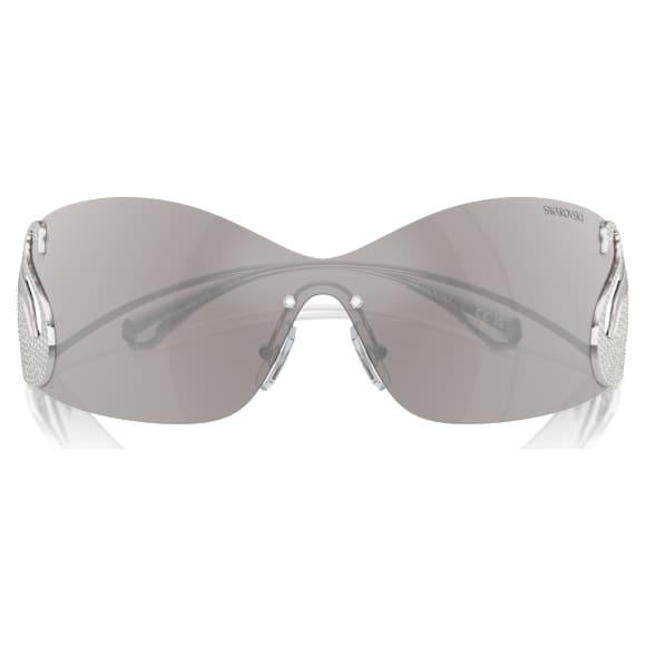 แว่นกันแดด, หน้ากาก, หงส์, SK7020, โทนสีเงิน - Swarovski, 5691744