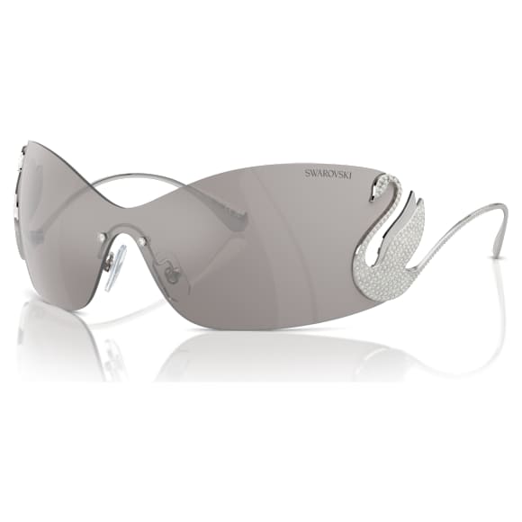 แว่นกันแดด, หน้ากาก, หงส์, SK7020, โทนสีเงิน - Swarovski, 5691744