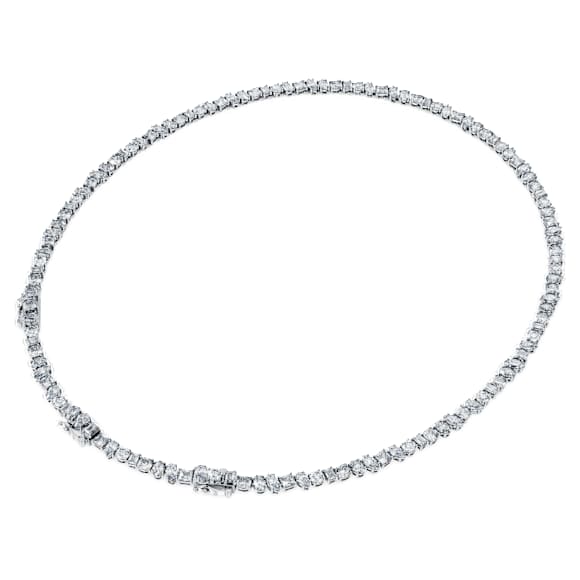 Náhrdelník Galaxy Tennis, Laboratorně pěstované diamanty 47,27 ct tw, Různé tvary, 18K bílé zlato - Swarovski, 5691881