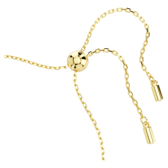 Symbolica bracelet, Crystal pearl, Clover, evil eye and horseshoe, Blue, Gold-tone plated - Swarovski, 5692162