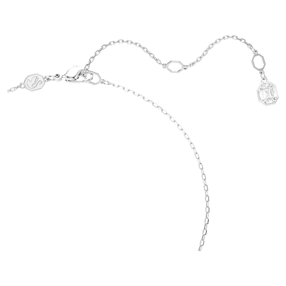 Constella จี้สร้อยคอ, ฝังแบบพาเว่, เจียระไนทรงกลม, ขาว, เคลือบโรเดียม - Swarovski, 5692261