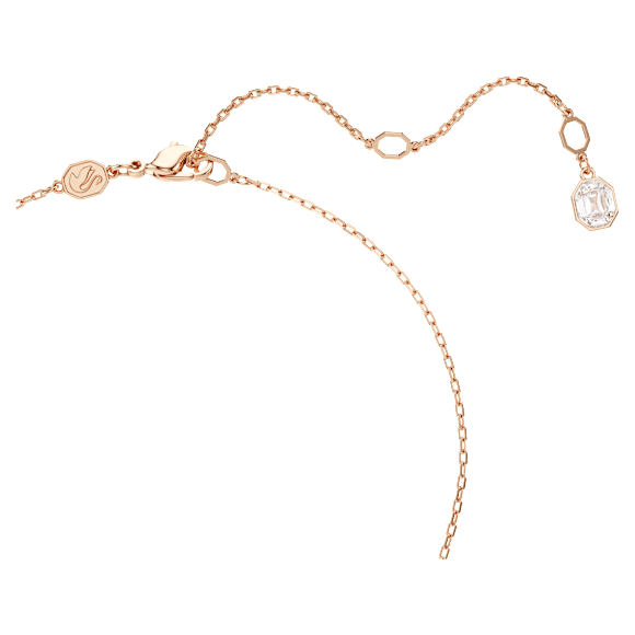 Constella pendant, Pavé, Round cut, White, Rose gold-tone plated - Swarovski, 5692266