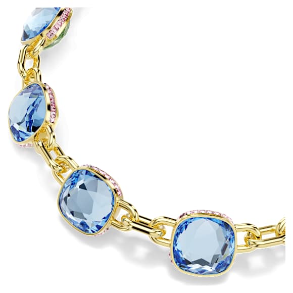 Chroma Tennisketting, Cushion-slijpvorm, Meerkleurig, ‎18k gouden afwerking - Swarovski, 5692482